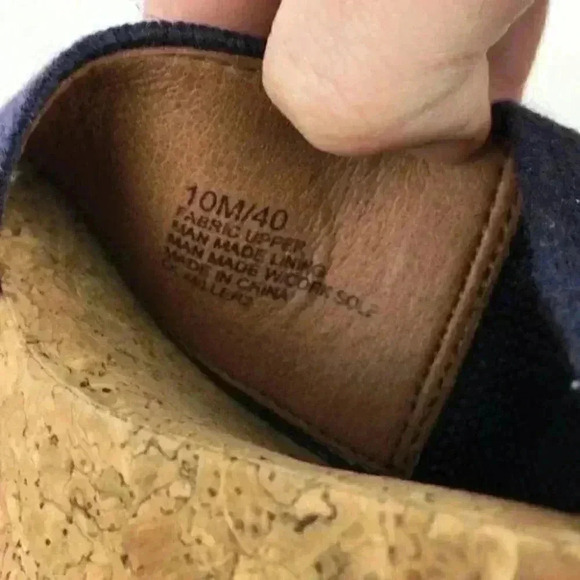 New Lucky Brand Platforms Size 10 40 Miller2 Navy - Picture 8 of 9